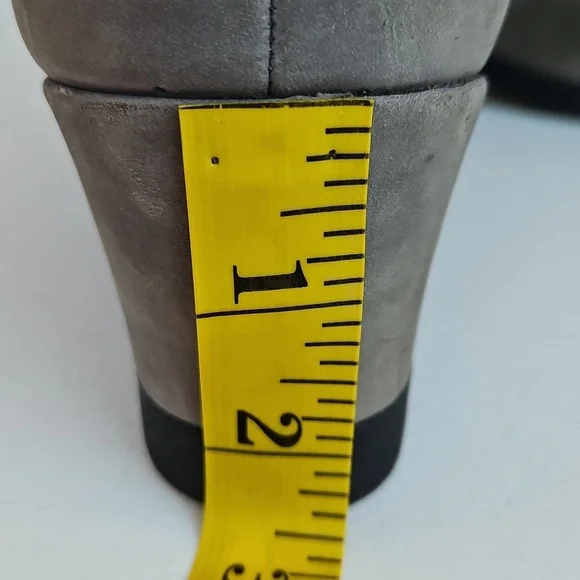 UGG Joely Wedge Side Zip Waterproof Women's Gray Wedge Boots 7.5 - Picture 16 of 16